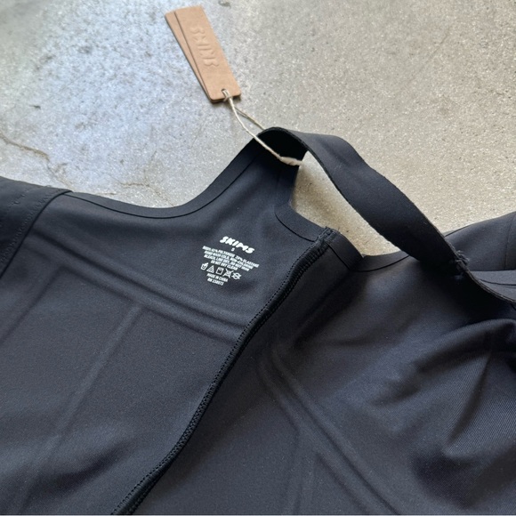 NWT Skims BONDED LONG CORSET onyx Small Boned Bustier Tank Cinch waist top - Picture 4 of 6